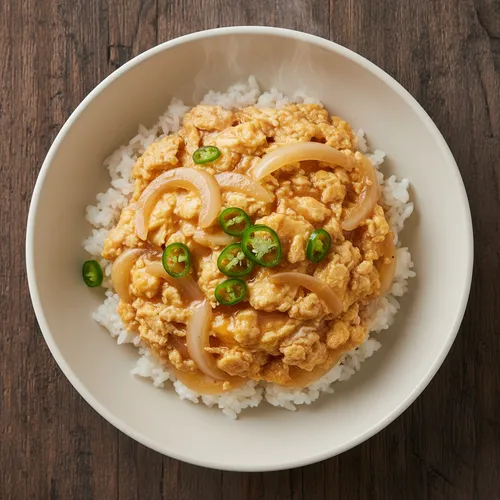 玉ねぎと卵の丼