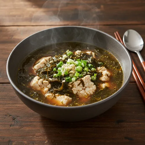 スンドゥブキムク（おぼろ豆腐と海苔のスープ）