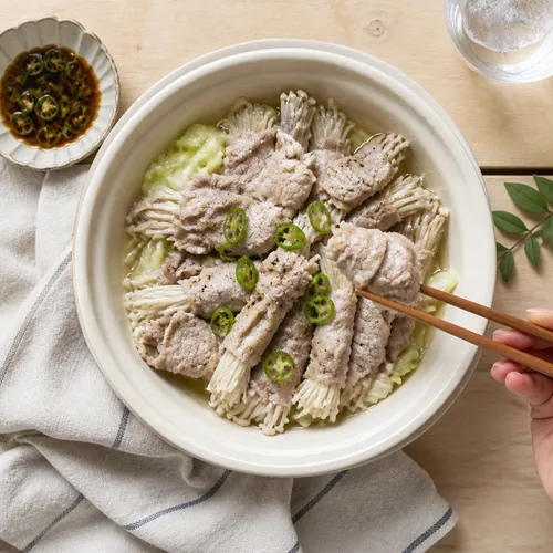 전자레인지 6분! 초간단 대패삼겹찜