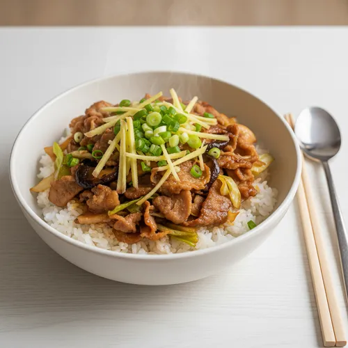 キュヒョン 薄切り生姜丼