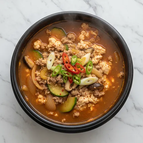 돼지고기 두부 된장찌개