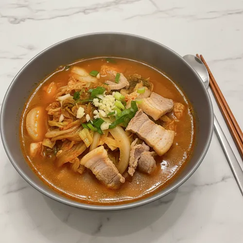 텁텁함 없는 시원하고 깔끔한 김치찌개