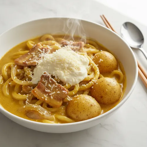 クリームカレーうどん