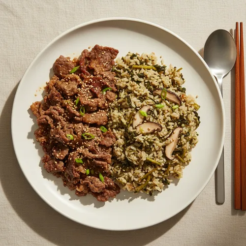 パッサクプルゴギ & ゴンドレ釜飯定食