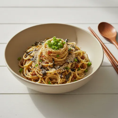 シオコンブ納豆パスタ