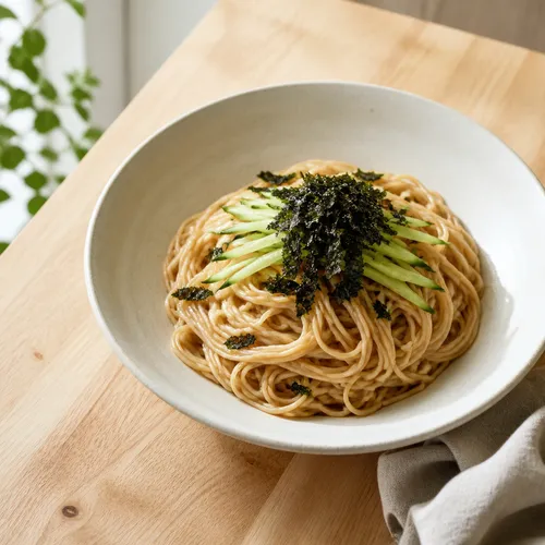 イ・ヨンボクシェフのピーナッツバターえごま油冷麺