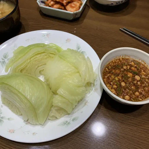 キャベツの包みサムとサムテンジャン