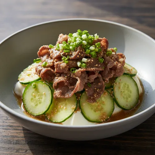 チャドルバギときゅうりの絹ごし豆腐サラダ