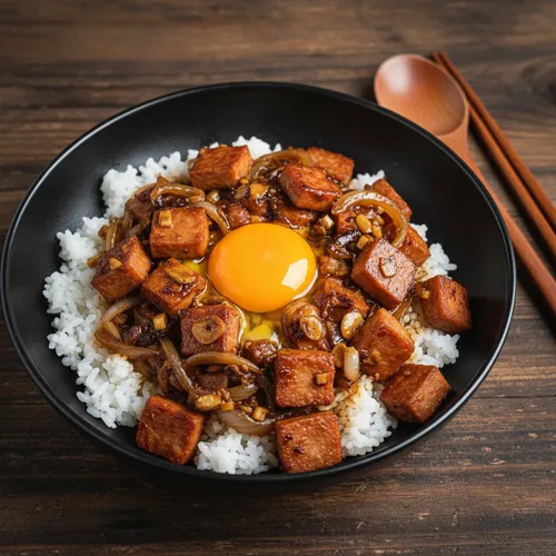 リュ・スヨンの超簡単スパム丼