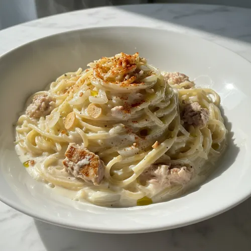 圧倒的ホワイトツナパスタ
