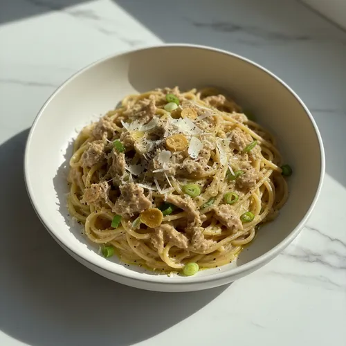缶詰ツナで作る上品なパスタ