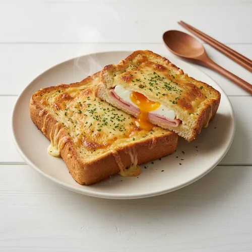 カリカリ卵チーズトースト!! ガーリックバタートースト!