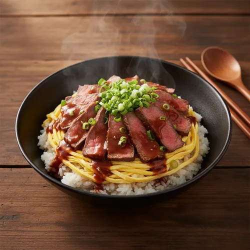 カン・レオシェフの神戸風ステーキ丼