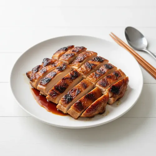 オーブントースターで焼いたチキン照り焼き