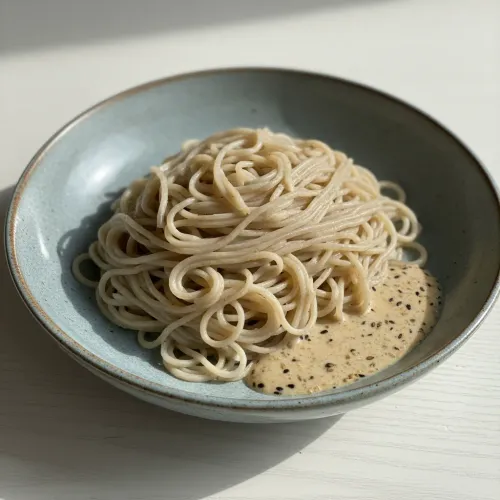 100%そばと香ばしいごまソース