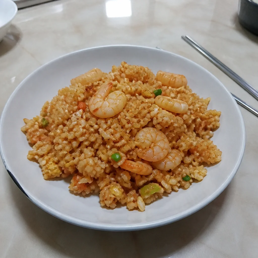 10分で完成!高クオリティのエビチャーハン