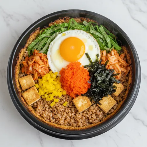 豆腐玄米ご飯のたんぱく質たっぷりビビンバ