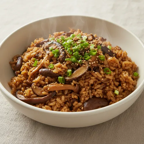 おばあちゃんの超簡単きのこご飯