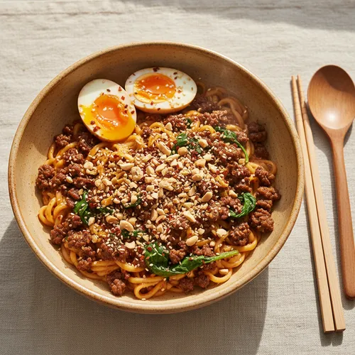 シェフの高級感あふれるタンタンメンスタイルラーメン