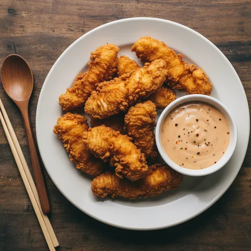レイジング・ケインズ風チキンテンダーと特製ソース