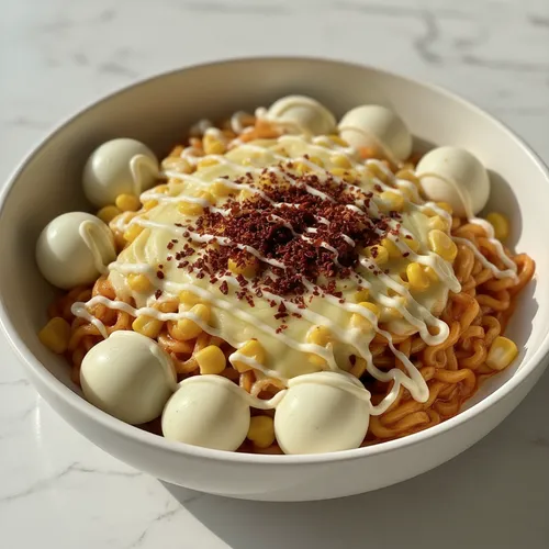 コーン×ブルダック炒め麺