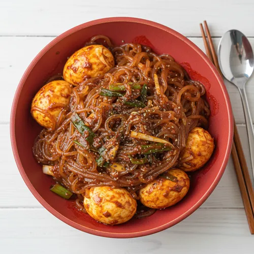 당면계란볶이