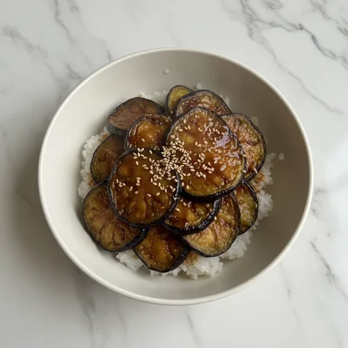 ナスのっけご飯