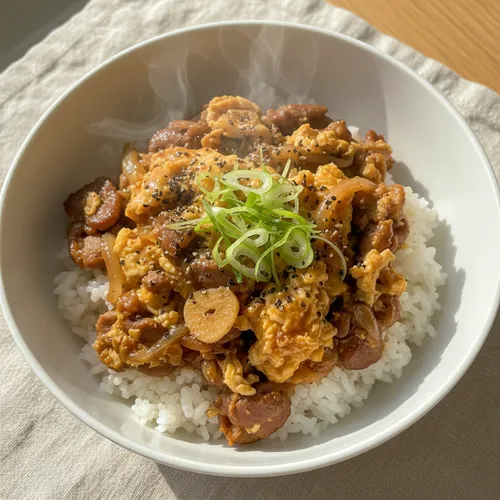 いつ食べても美味しい簡単アヒル肉のっけご飯