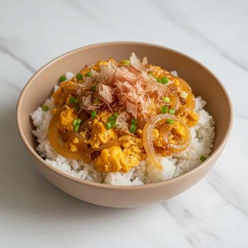 万能玉ねぎのっけご飯