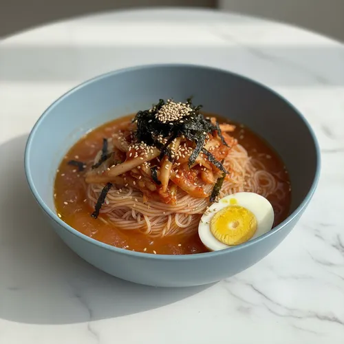 冷たくてさっぱりキムチ冷麺風そうめん