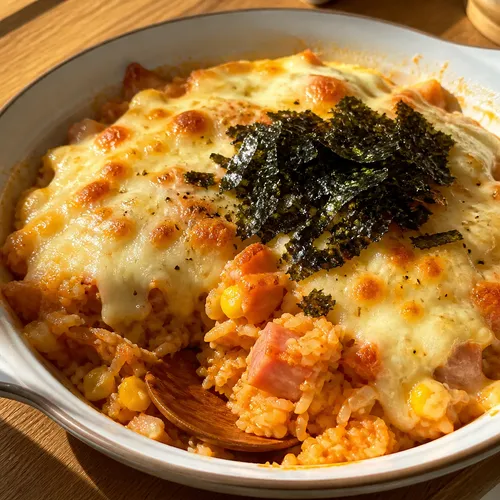 電子レンジチーズコチュジャンビビンバ