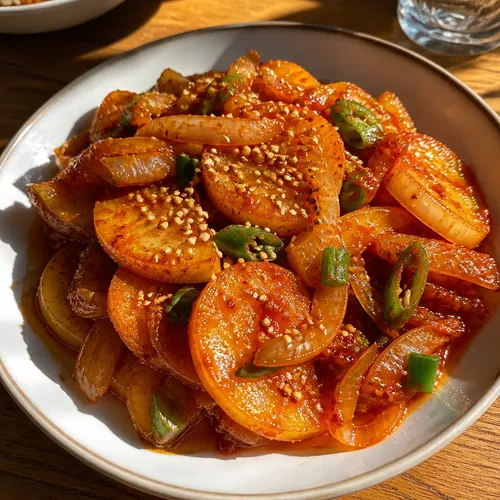햇감자 매콤조림