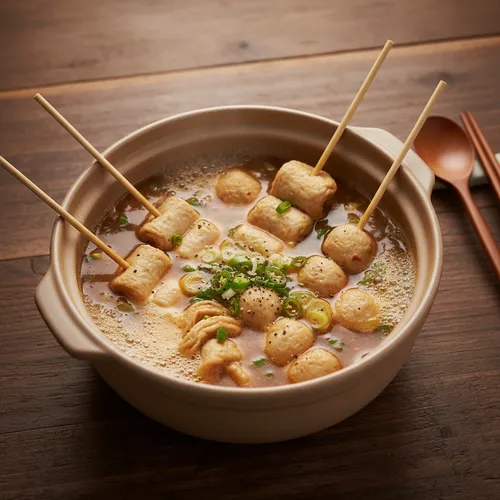 コチュオムクタン（串さつま揚げスープ）