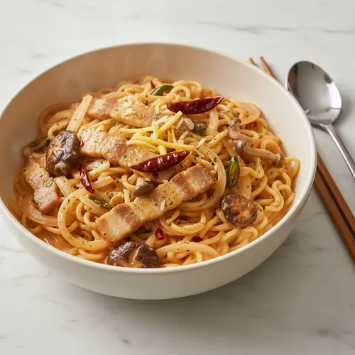 カップヌードルマーラーロゼパスタ