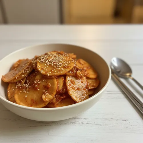 おばあちゃんの冷麺用大根キムチ