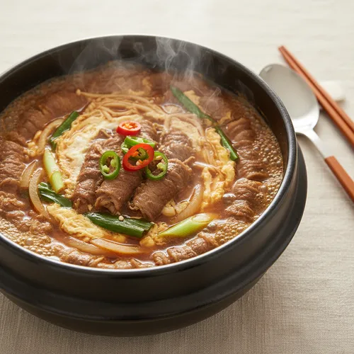牛バラ薄切り肉とえのきだけの巻き鍋