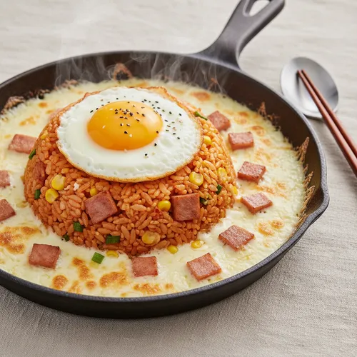 鉄板チーズキムチ炒めご飯
