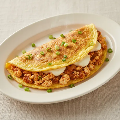 豆腐キムチオムレツ