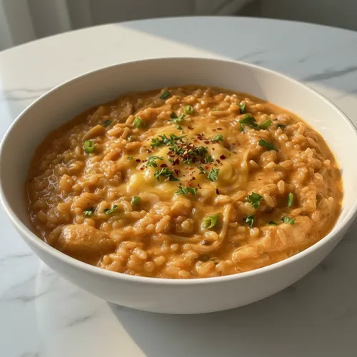 鶏むね肉のクリームリゾット