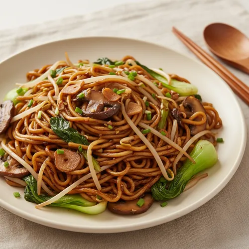 香港式チャオメン（エッグヌードル炒め麺）