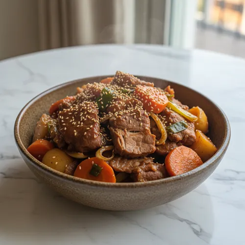 豚前腿肉で作る骨なしカルビチム