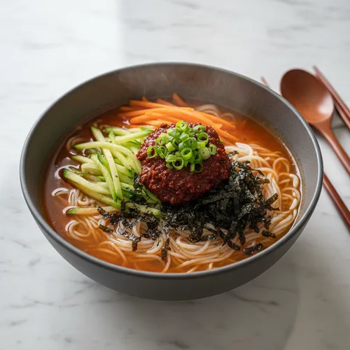 에호박 잔치국수