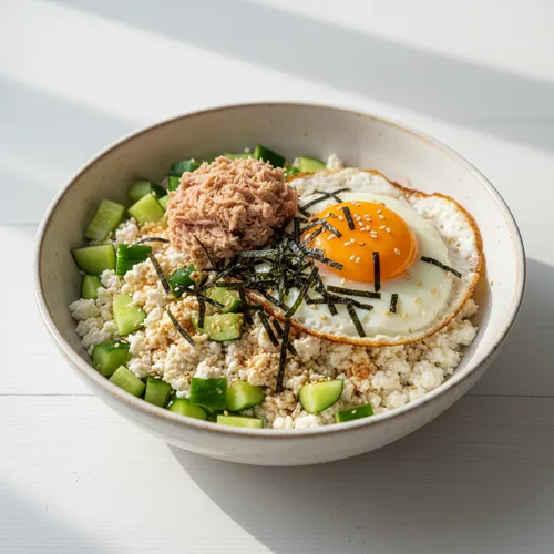ツナとキュウリの豆腐ビビンバ（ツナオドゥビ）