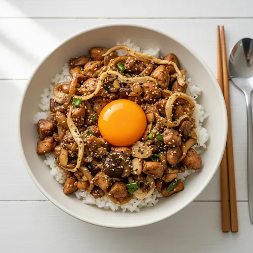 鶏むね肉のっけご飯