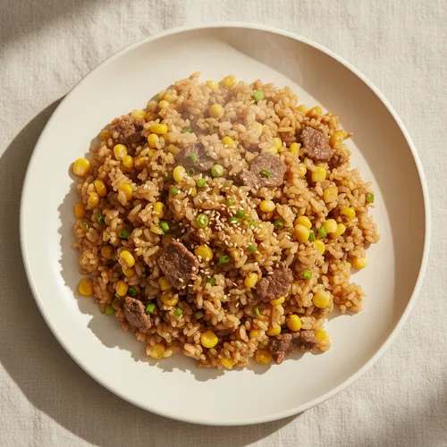 牛肉のバター炒めご飯
