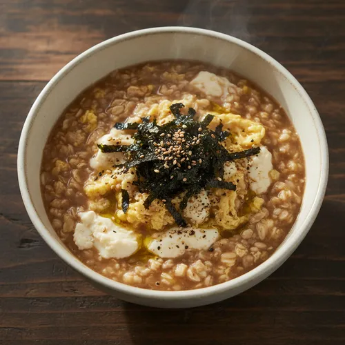 血糖値を下げるおぼろ豆腐と卵の粥