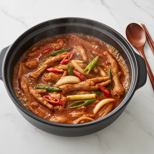 クンムルタルバル（スープ仕立ての鶏足）