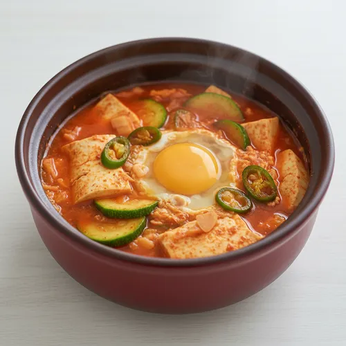 電子レンジ純豆腐チゲ