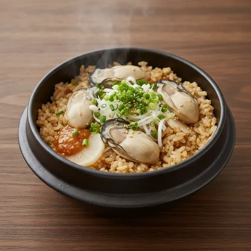 えごま油の大根と牡蠣の釜飯