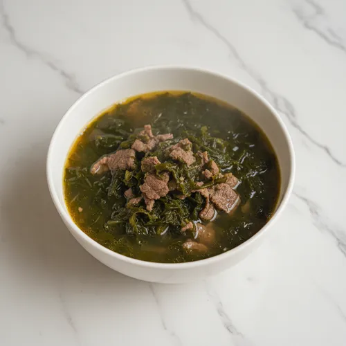 子供のための冷凍牛肉ワカメスープ
